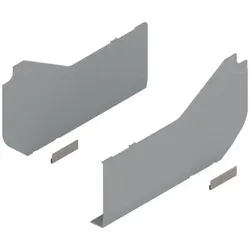 AVENTOS HL Hochliftklappe, Abdeckkappe groß,, glatt, links/rechts, hellgrau/inox-g.