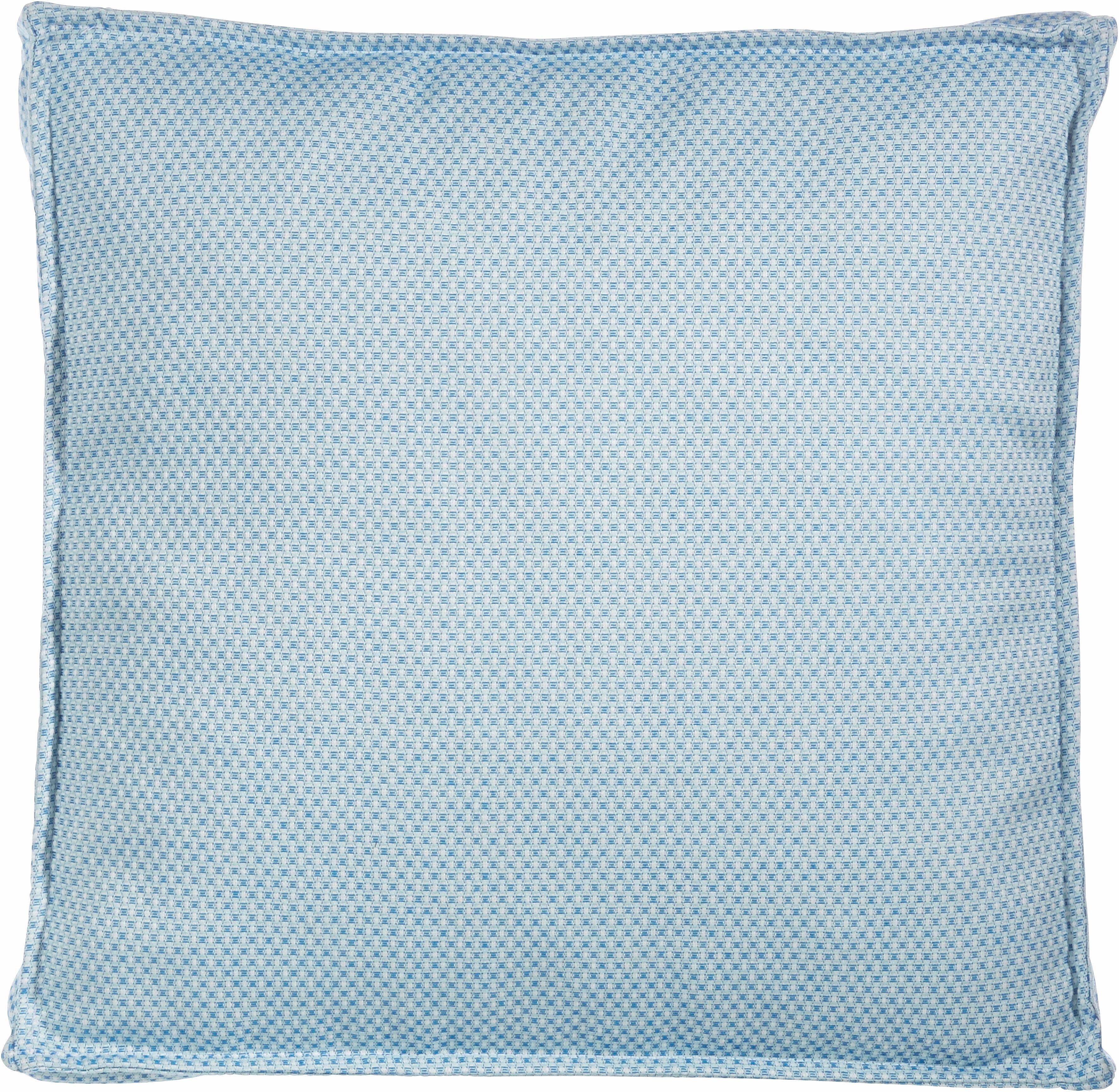 Dekokissen H.O.C.K. "Gian No 66", blau (blau, bedruckt), B:40cm H:5cm L:40cm, Polyacryl, Dekokissen_Sitzkissen_Kissenhüllen, Dekokissen, 40x40x5 cm, Kissenhülle mit Füllung, 1 Stück blau, bedruckt B/L: 40cm x 40cm, 1 Stk.