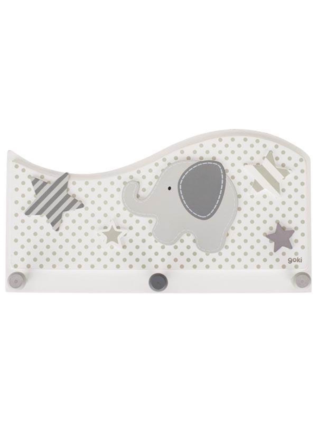 Goki - Wooden Coat Rack Elephant and Stars