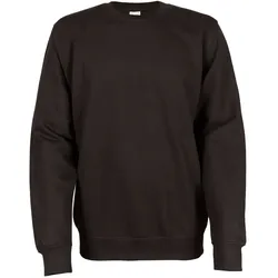 Just Hoods Crew Neck Sweatshirt, jet black, XS