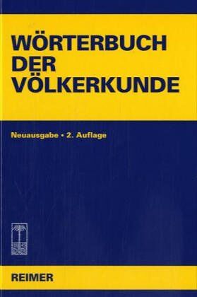 Walter Hirschberg - Wörterbuch der Völkerkunde: Mit 1250 Stichwörtern - Preis vom 09.10.2026 07:28:09 h