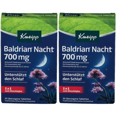Kneipp Baldrian Nacht 700 mg Filmtabletten 2x 2x30 St