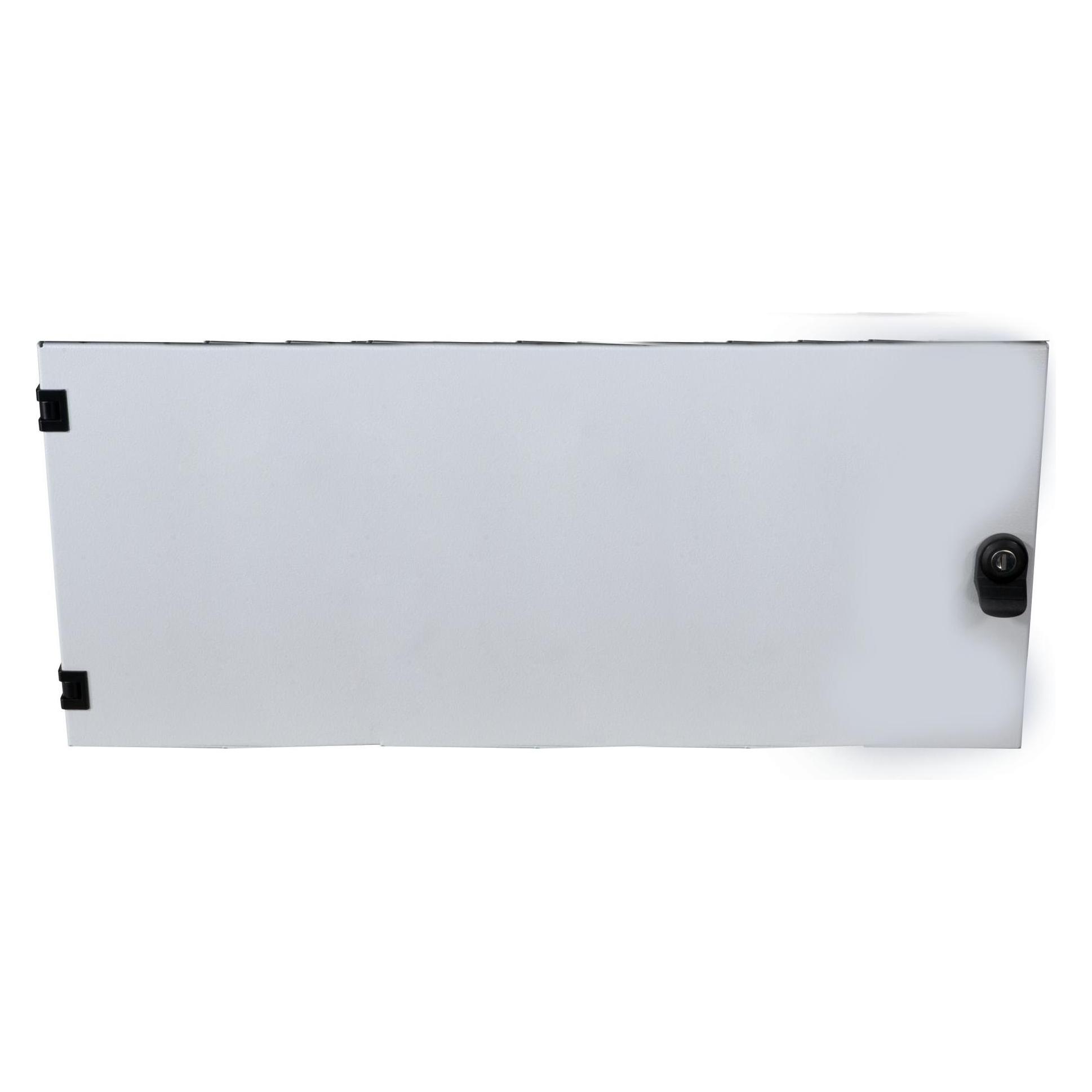 EFB Elektronik Fronttür für Wandverteiler 15HE, Stahltür inkl. Scharnier (102130GR.15S)
