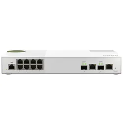 QNAP QSW-M2108-2C Netzwerk-Switch Managed L2 2.5G Ethernet (100/1000/2500) Grau, Weiß