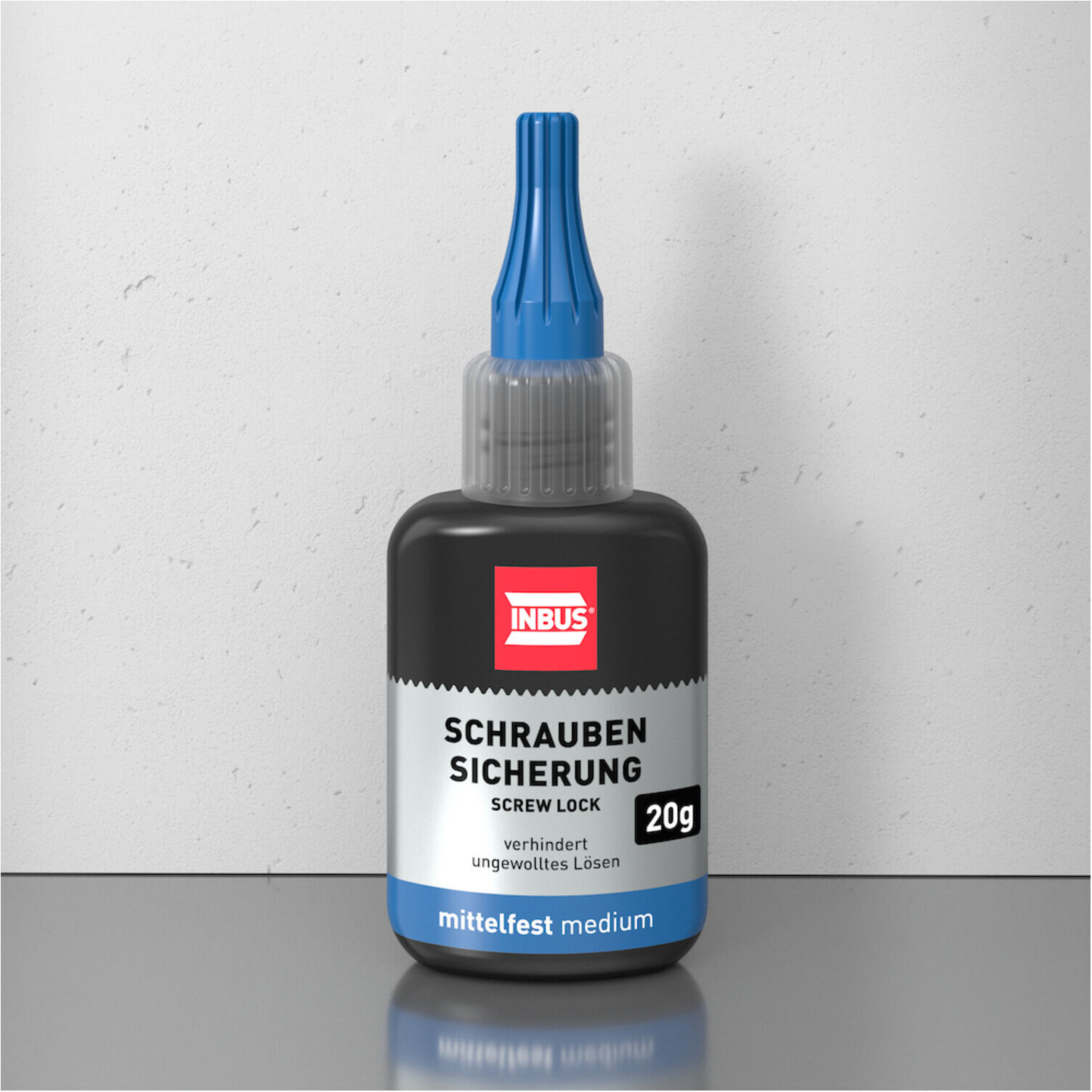 INBUS® 79560 Schraubensicherung mittelfest, 20g — Made in Germany (74100)