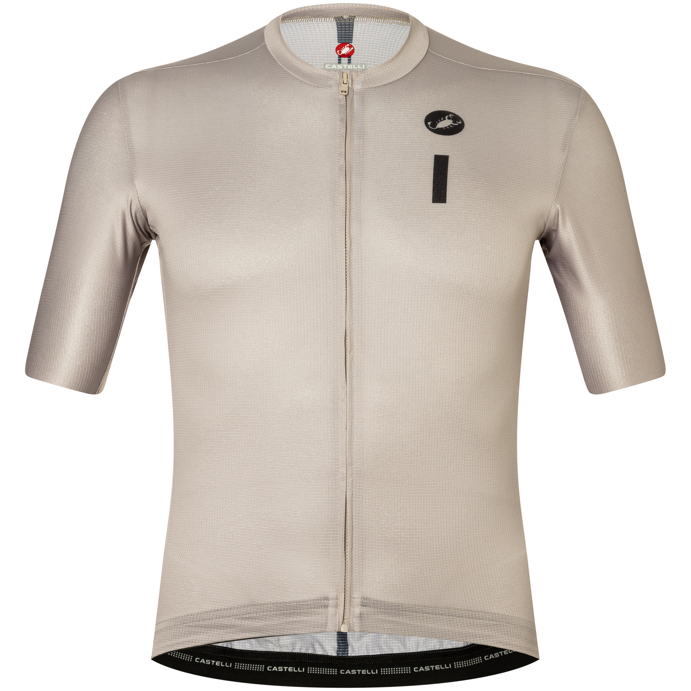 Castelli Drittone Logo Trikot Herren Radtrikots beige Größe XXL Rennrad Elastisch