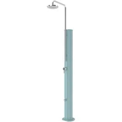 Pooldusche Chrome Solar aus Edelstahl unterschiedliche Farben V2A
