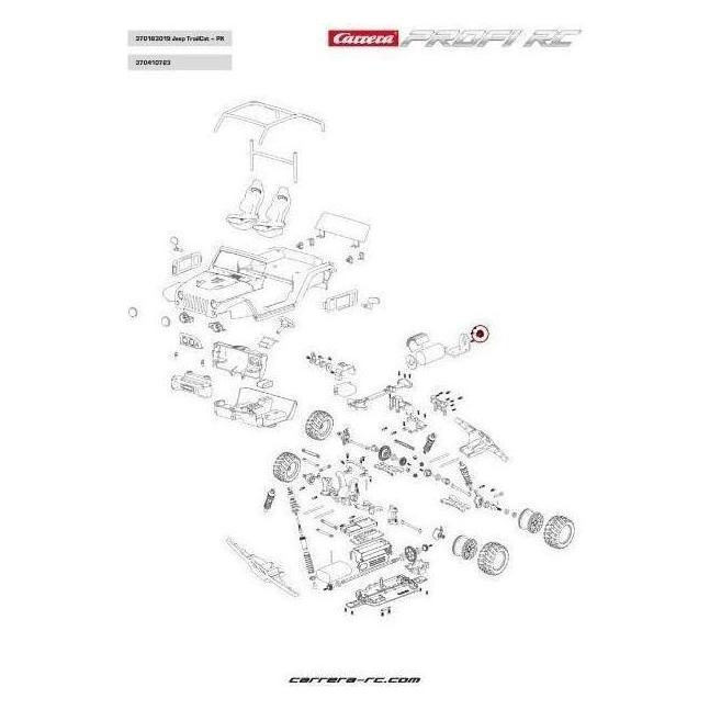 Carrera 370410723 - RC RC Profi Hauptzahnrad / Ritzel (370410723)