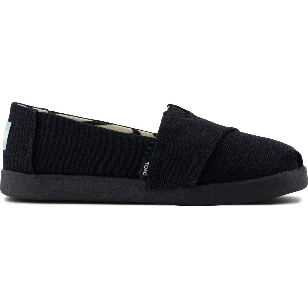 Toms Alpargata Classic black heritage canvas 32.5 10022069-32.5