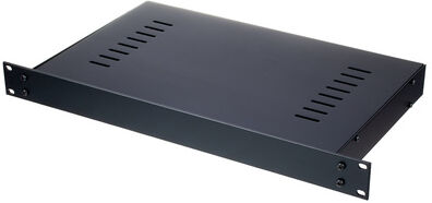 Adam Hall 87407V Rack Housing 1U vent. Schwarz