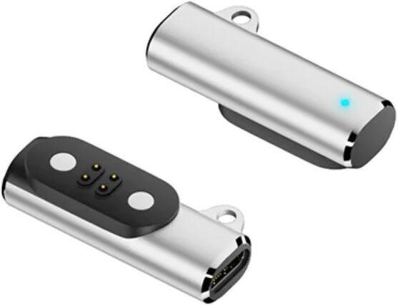 INF Adaptateur de Charge Magnétique compatible with MOJO2 Casque à Conduction Osseuse, Connecteur de Charge Rapide 4PIN en Argent