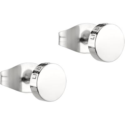 Paar Ohrstecker LIEBESKIND BERLIN "Schmuck Geschenk Edelstahl Ohrringe Kreis", silber (silberfarben), Ohrringe, Damen, 5mm, Edelstahl