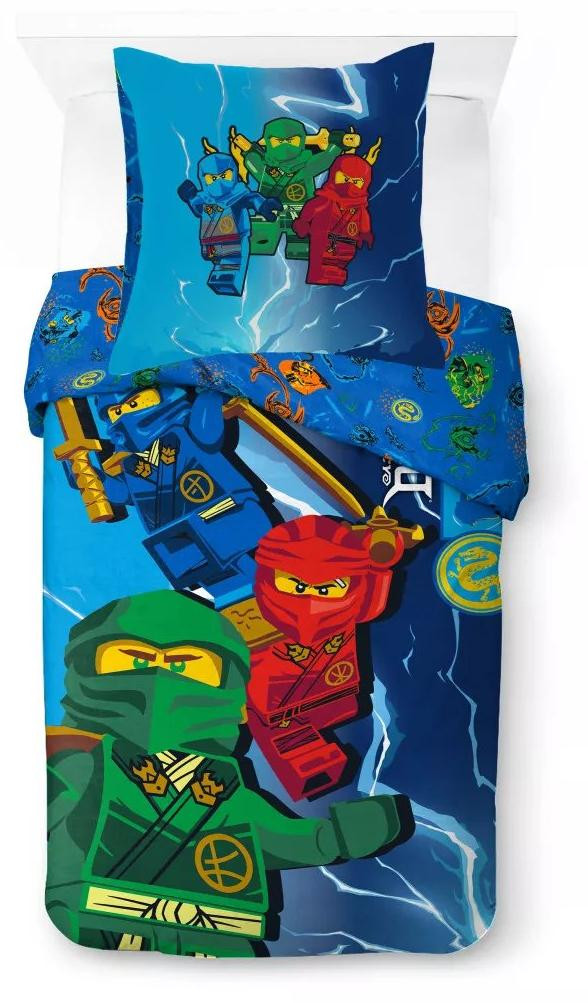 LEGO Ninjago Dragon's Rising kinderslaapset, 100 x 135 cm + 40 x 60 cm