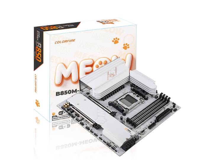COLORFUL COLORFIRE B850M-MEOW WIFI7 V14 oranje kat