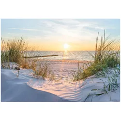 FOTOTAPETE 3D Strand Meer Natur Vlies Tapete Wohnzimmer 150x105