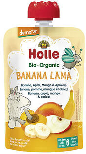 Holle Saqueta Puré Banana Lama +6M Bio 90 gr