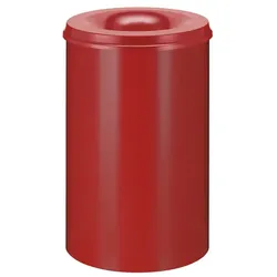Papierkorb (feuersicher) 110 L Rot selbstlöschender Papierkorb