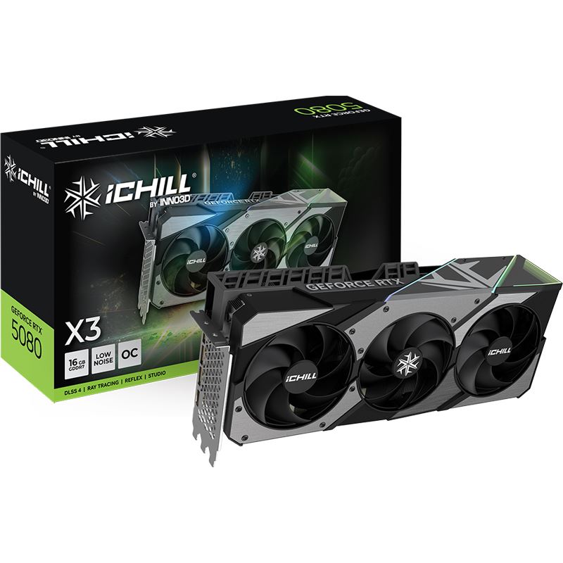 16GB INNO3D GeForce RTX 5080 iChill X3 V2 Aktiv PCIe 5.0 x16 (Retail)