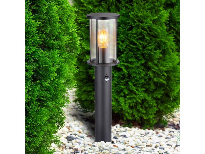 Borne lumineuse avec capteur 60cm Transparent/Noir