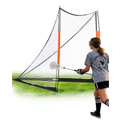 VEVOR Lacrosse-Tor, 6' x 6' Lacrosse-Netz, tragbares Lacrosse-Tor mit Tragetasche, Glasfaserstange, Hinterhof-Lacrosse-Trainingsausrüstung, einfach aufzubauendes College-Tor, perfekt für das Training