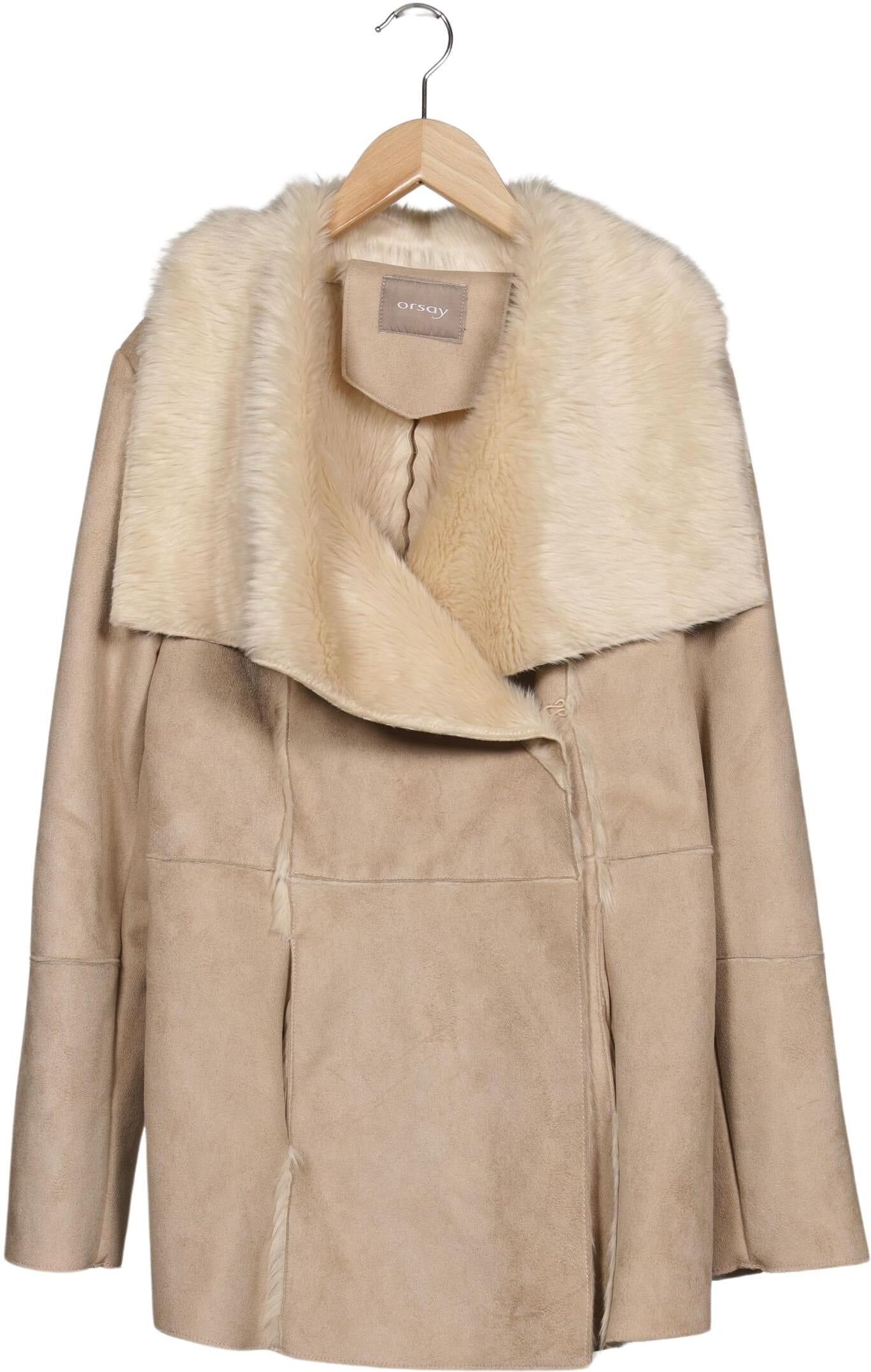 Orsay Damen Mantel, Beige, Gr. M, Synthetik - Second Hand