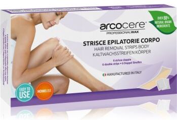 Arcocere Professional Wax bandas de cera para depilação para corpo para mulheres 6 un.. Professional Wax