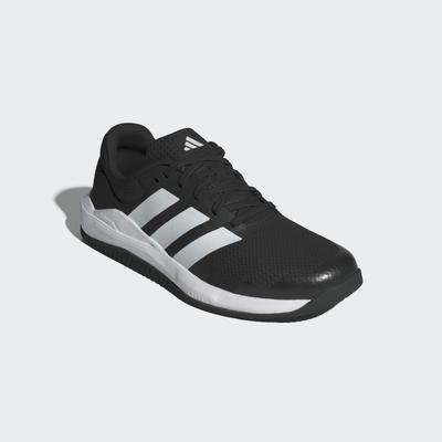 Trainingsschuh ADIDAS PERFORMANCE "DROPSET", Damen, Gr. 41, weiß (core schwarz, ftwr weiß, lucid rot), Textil, Schuhe, ideal für Gym und Fitnessstudio