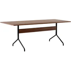 &Tradition Pavilion AV19 Esstisch, 200 x 90 cm, schwarz / walnuss lackiert