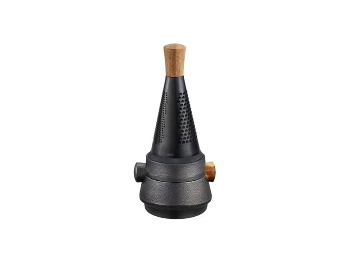 Kit pilon, mortier et râpe à épices en fonte noir