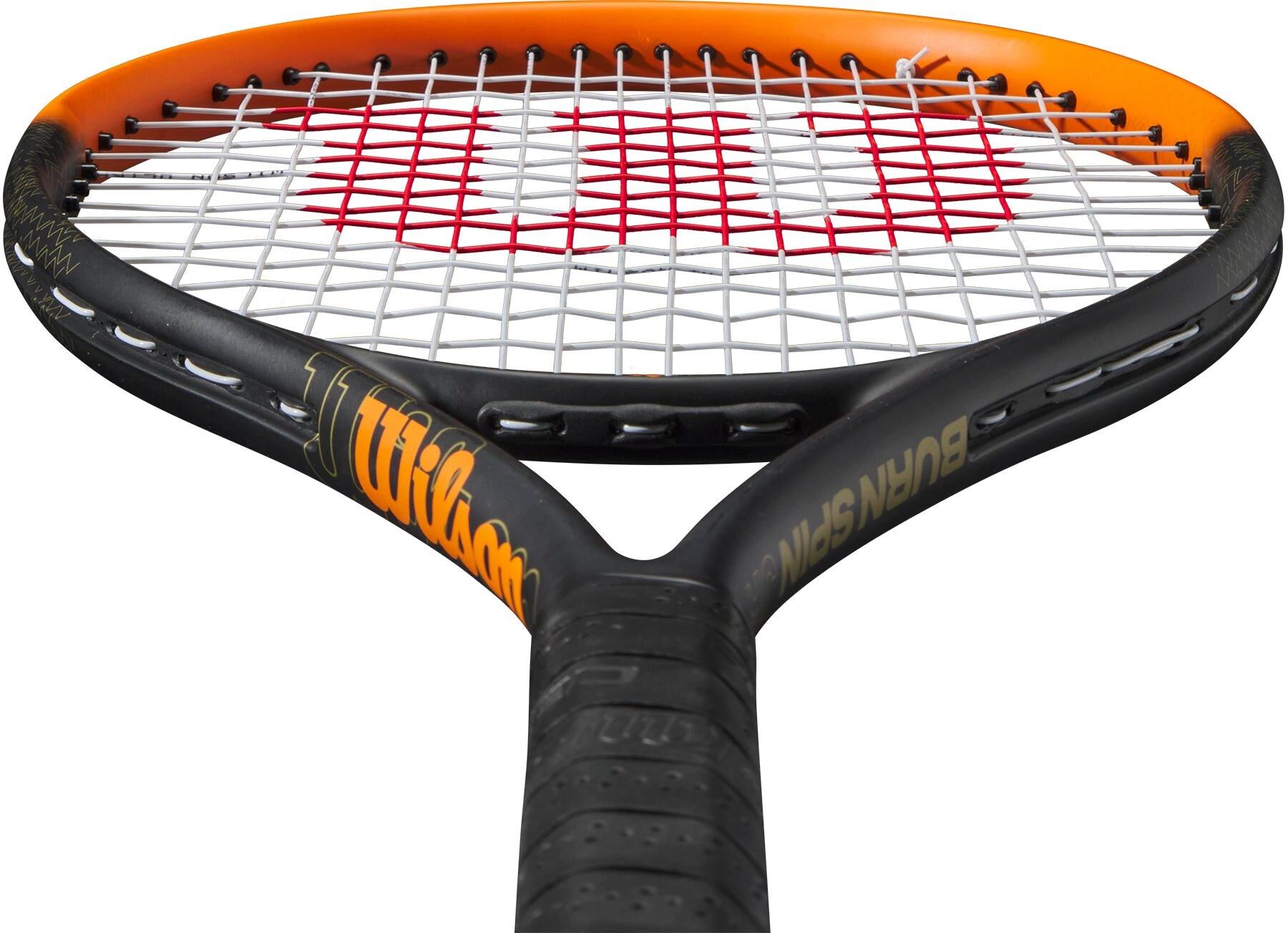 Tennisschläger WILSON "Burn Spin Junior 25 Besaitet", bunt (mehrfarbig), Racketsportschläger, Kinder, Tennisschläger mehrfarbig Einheitsgröße