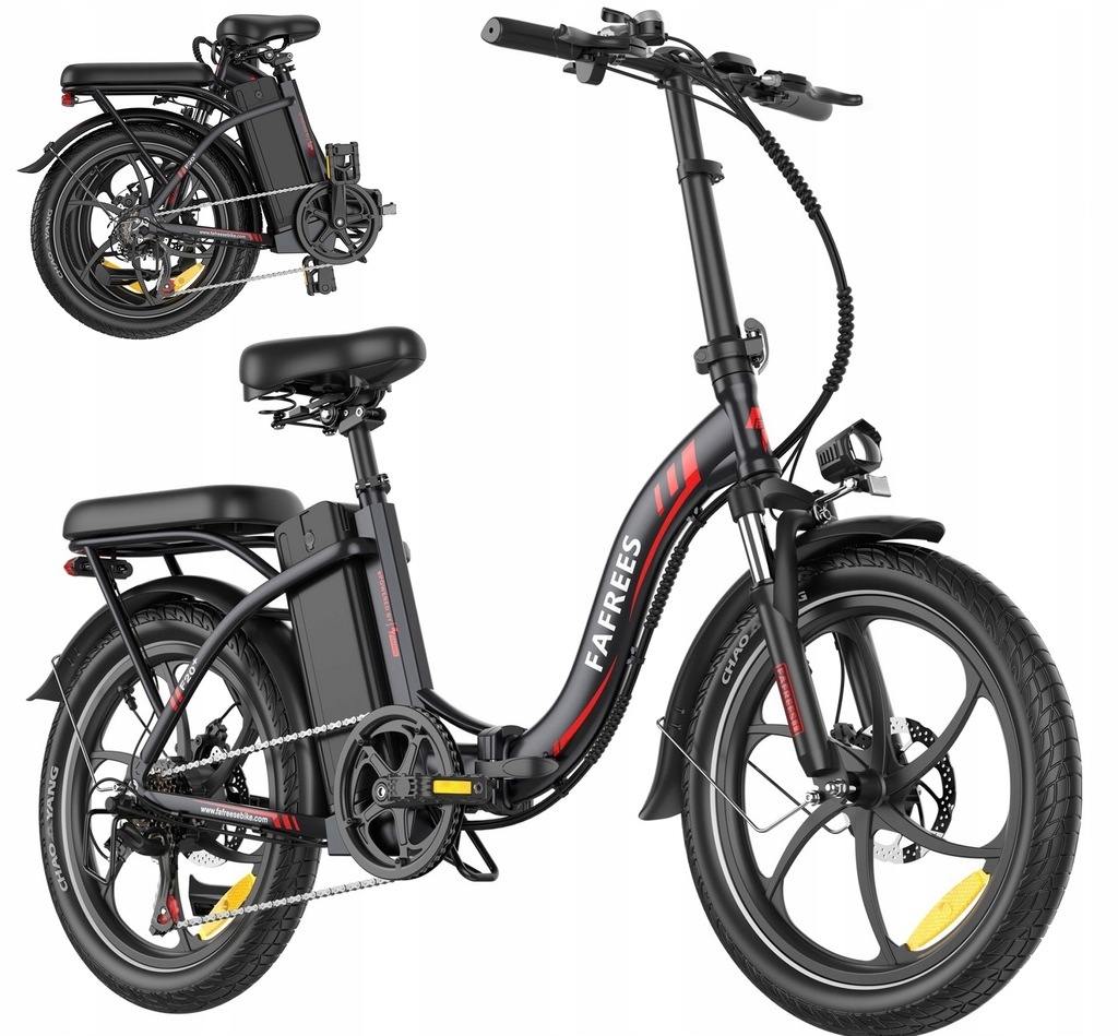 E-Bike 20 Zoll Faltbares Elektrofahrrad Klappfahrrad 20*3.0 Fat Tire klappbar Mountainbike Trekking-E-Bike 250W 20AH 25KM/H Schwarz