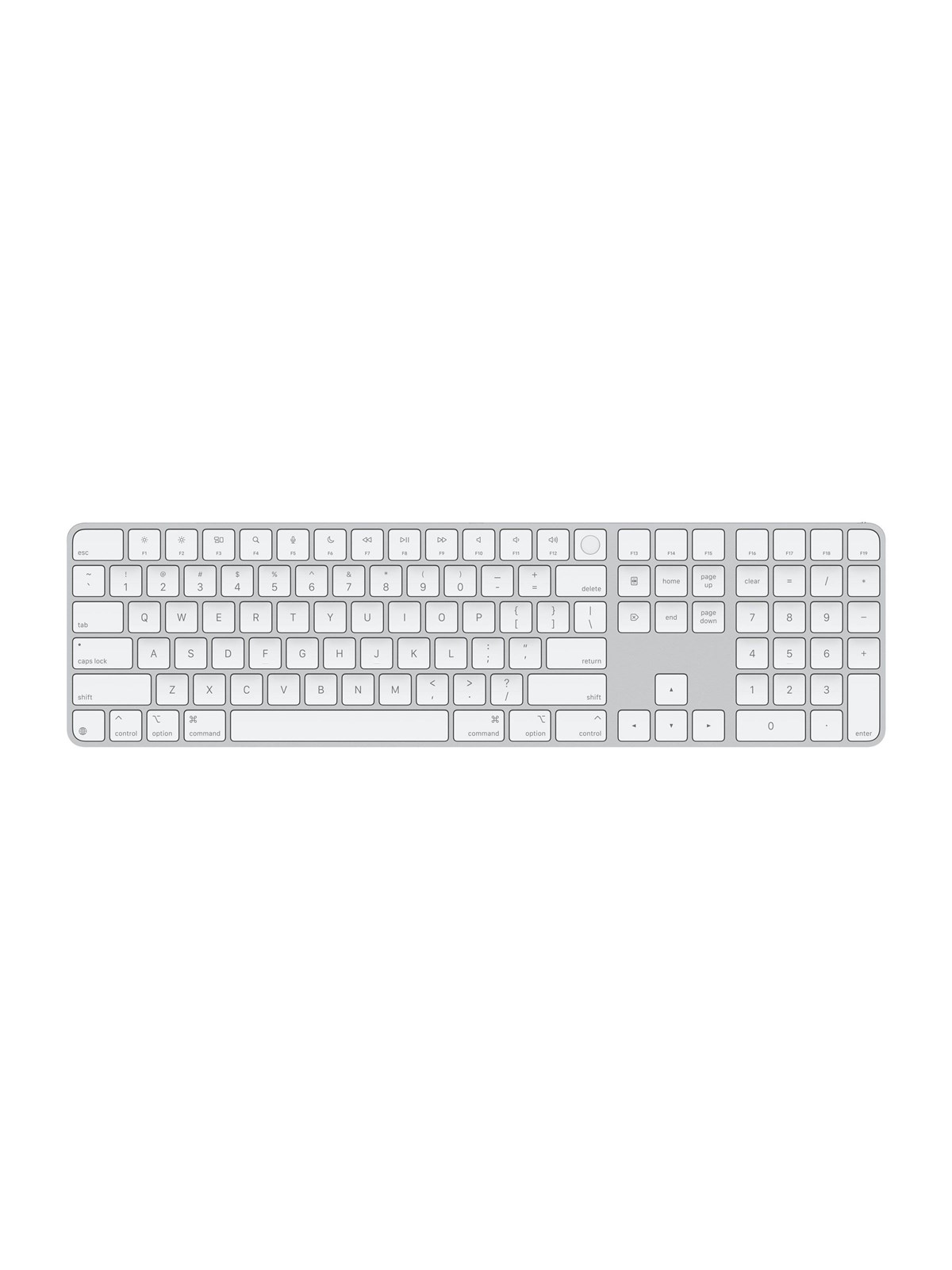 Apple Magic Keyboard with Touch ID and Numeric Keypad - Tastatur - Englisch (US) - Weiss