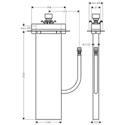 Hansgrohe Grundset sBox Wanne