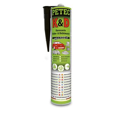 Petec 1x 310ml K&D Karosserie Klebe- u. Dichtmasse schwarz [Hersteller-Nr. 94730]