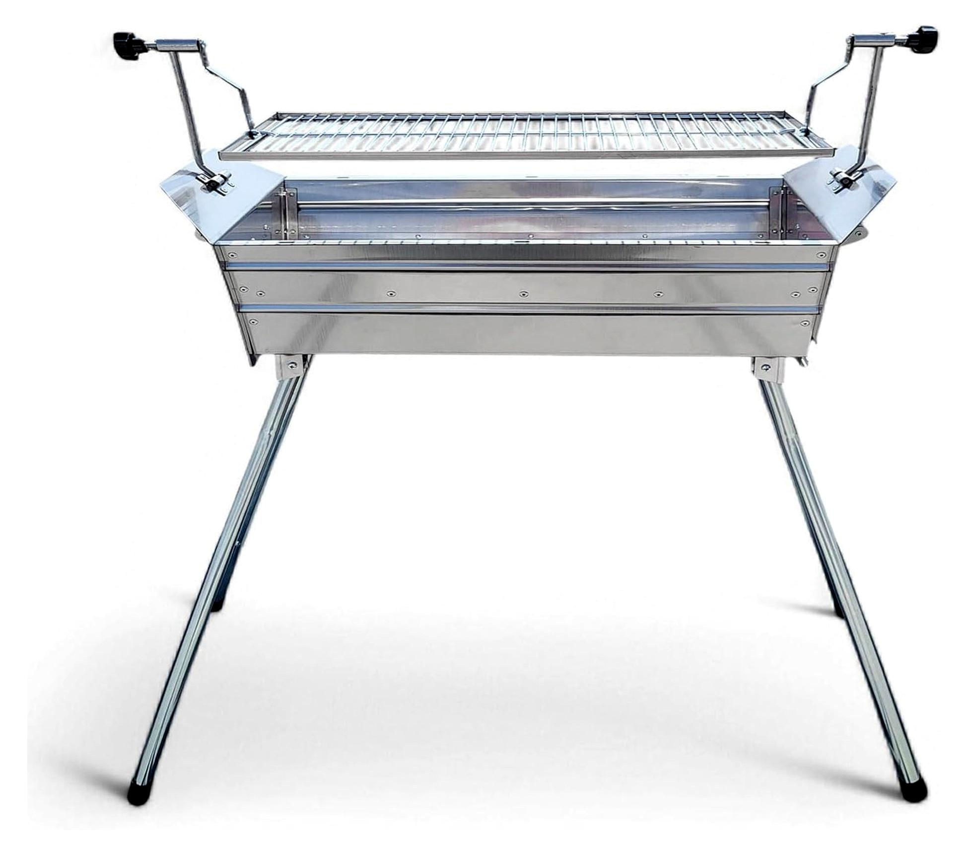 Mangal Grill Ararat Edelstahl 2mm Schaschlikgrill mit verstellbarer Grillhöhe