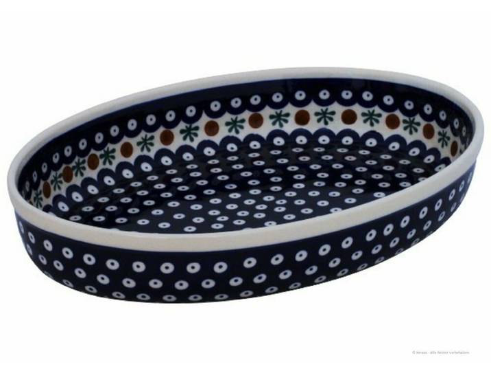 Bunzlauer Keramik Auflaufform Original Bunzlauer Keramik 2,3L Auflaufform oval 35x27x6,5cm Dekor 41, Keramik