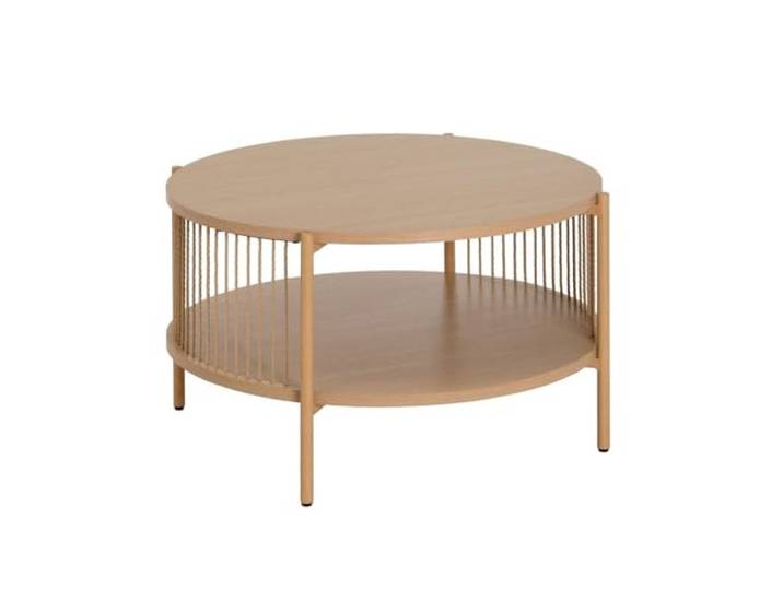 Couchtisch Rincon aus MDF Metall in Natur