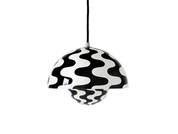 &Tradition Suspension Flowerpot VP1 Black-white pattern