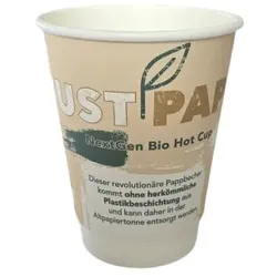 Pack4Food24 500 Bio Doppelwand Coffee to go Becher Premium Kaffeebecher 8oz 200ml "Just Paper" less plastic