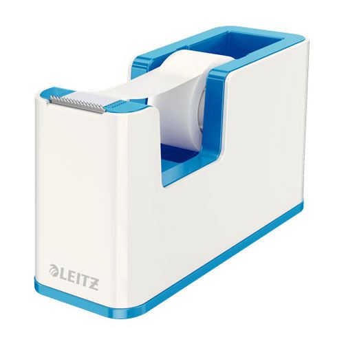 LEITZ Tischabroller WOW Duo Colour perlweiß/blau