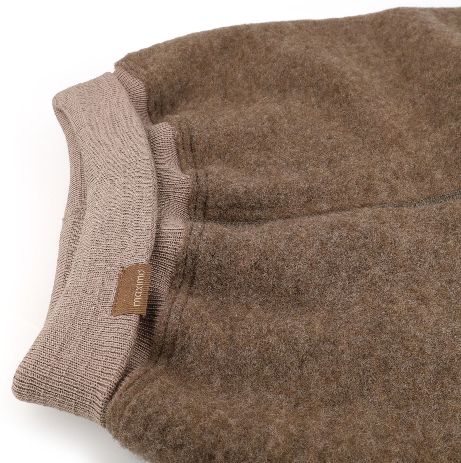 Pumphose MAXIMO, Jungen, Gr. 50/56, N-Gr, braun (braun, meliert), Fleece, Obermaterial: 100% Wolle. Futter: 100% Baumwolle, meliert, bequem lang, Hosen Pumphose, Wolle, gefüttert, wärmend, atmungsaktiv, extra hohes Bündchen braun, meliert 50/56, N-Gr