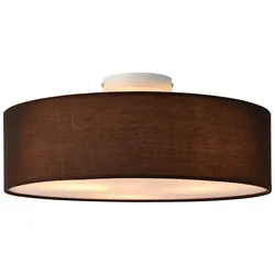 Helloshop26 - Designer Deckenleuchte moderne stilvolle Deckenlampe 3 Fassung E27 Kunststoff Organza Textil Durchmesser 45 cm braun 03_0005934