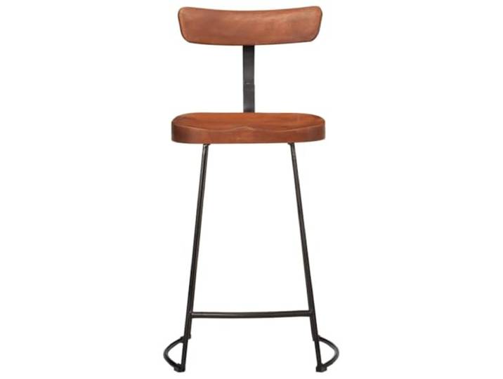 HGPOTUY Barhocker 2 STK. 49x43x88 cm Mango Massivholz Massives Mangoholz, Metallbeine, Rückenlehne, Fußstütze, max. 110 kg pro Sitzplatz, Balkon, Wohnung