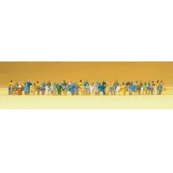 Preiser 79250 N Sitz. Reisende (60 Figuren)