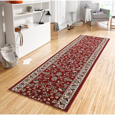 Läufer HANSE HOME "Vintage" Gr. 44, rot, B:80cm H:9mm L:450cm, Kunstfaser, Teppiche, Läufer, Teppichläufer, Kurzflor, Orient, Vintage, Retro, Flur, Schlafzimmer