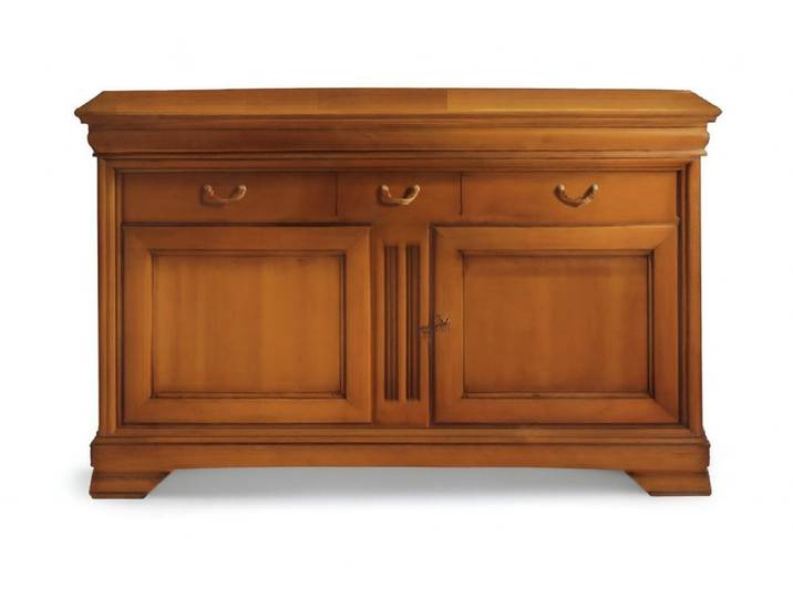 JVmoebel Sideboard Echtholz Sideboard in Braun mit eleganter Handwerkskunst (1 St), Made in Europa