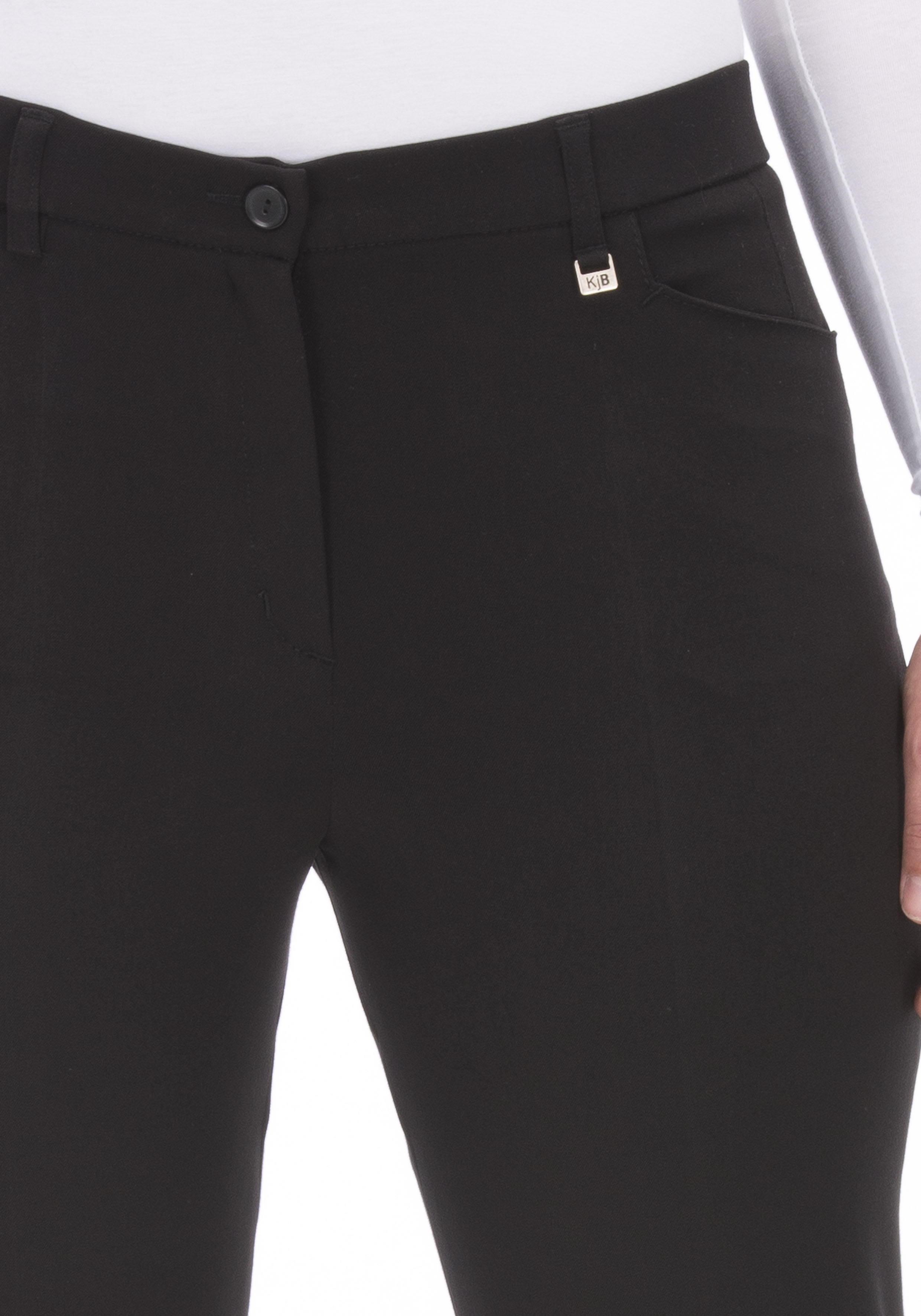 KjBRAND "Hose Bea in Bi-Stretch Kammgarnoptik mit Bügelfalte" Sommerhose, ideal für kräftige Oberschenkel