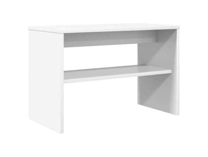 KUPTYERFG TV-Schrank Weiß 60 x 30 x 40 cm Holzwerkstoff TV Board Lowboard Kompaktes Phonomöbel mit offener Ablage für Unterhaltungssysteme im Wohnzimmer oder Schlafzimmer. Maße 60 x 30 x 40 cm.