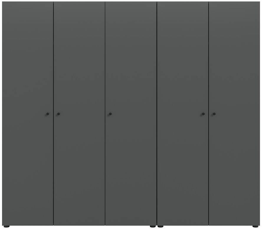 Pharao24.de Kleiderschrank Drehtürschrank 6-türig Modernes Design (zweiteilig)