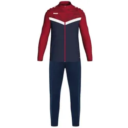 Jako Polyesteranzug Iconic Kinder - marine/chili rot - 116